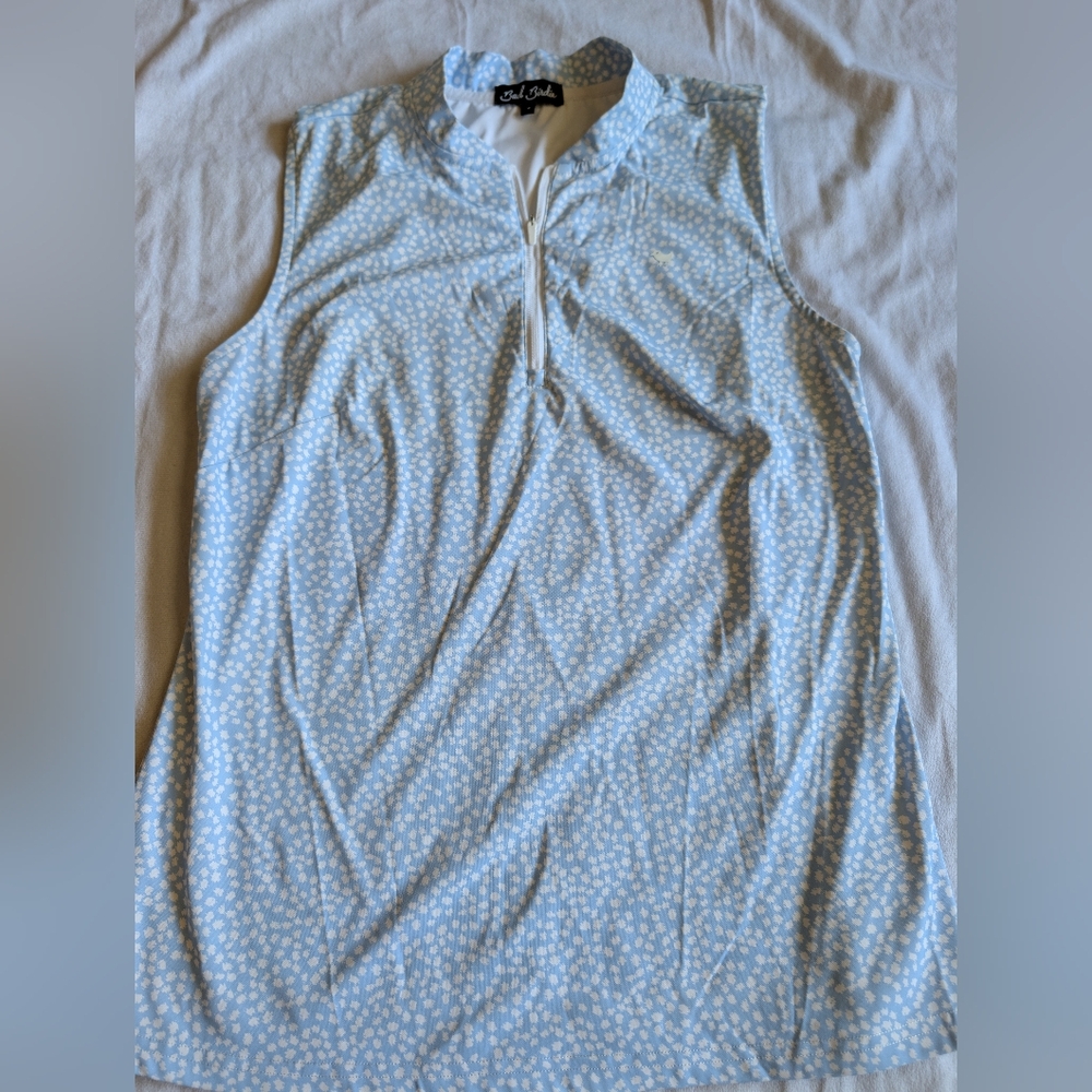 Bad Birdie Golf 1/4 Zip Tank Top Size M